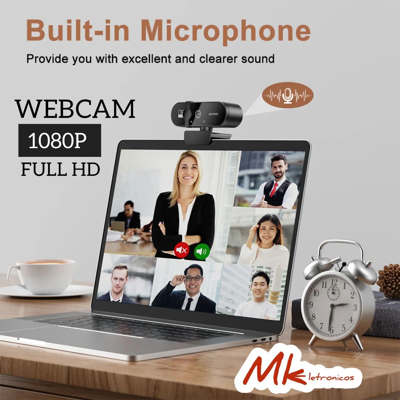 Webcam Full HD  Auto Foco - Alta Qualidade - Foto 6