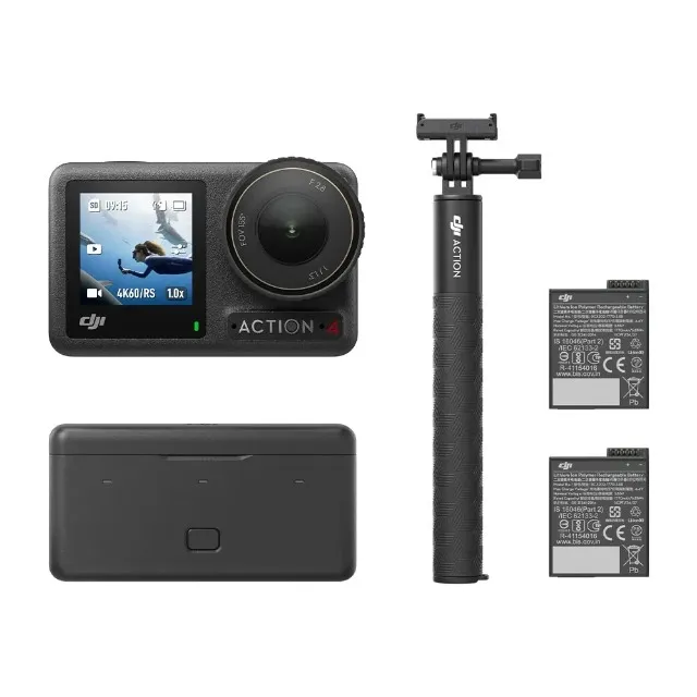 Câmera DJI Osmo Action 4 Adventure Combo Novo Lacrado