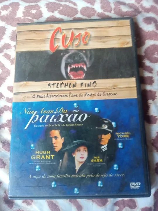 Dvd cujo Stephen king terror e nas asas da paixão duplo
