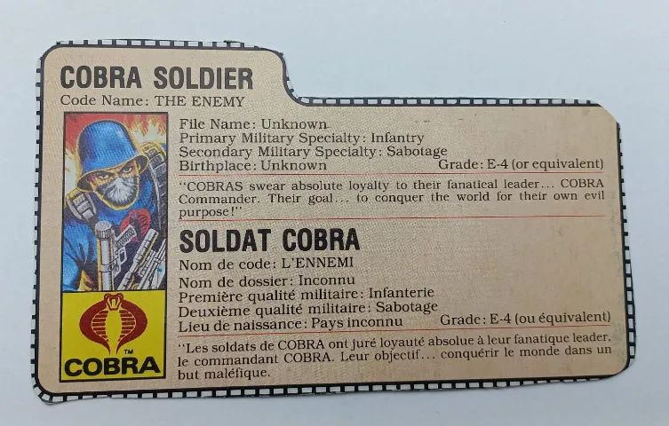 Comandos em Ação Filecard Cobra Importado - Foto 2