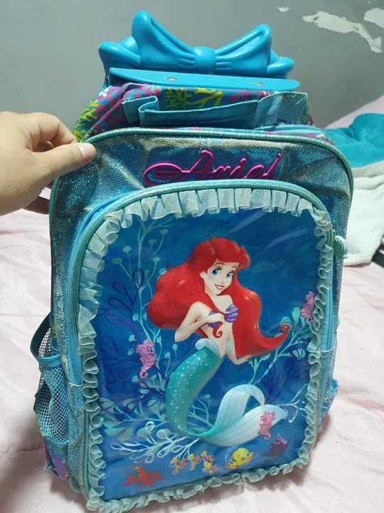 Mochila Infantil Ariel + lancheira 