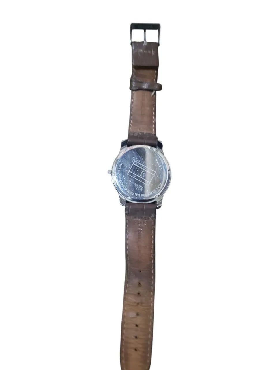Relógio analógico original tommy hilfiger pulseira de couro marrom  - Foto 5