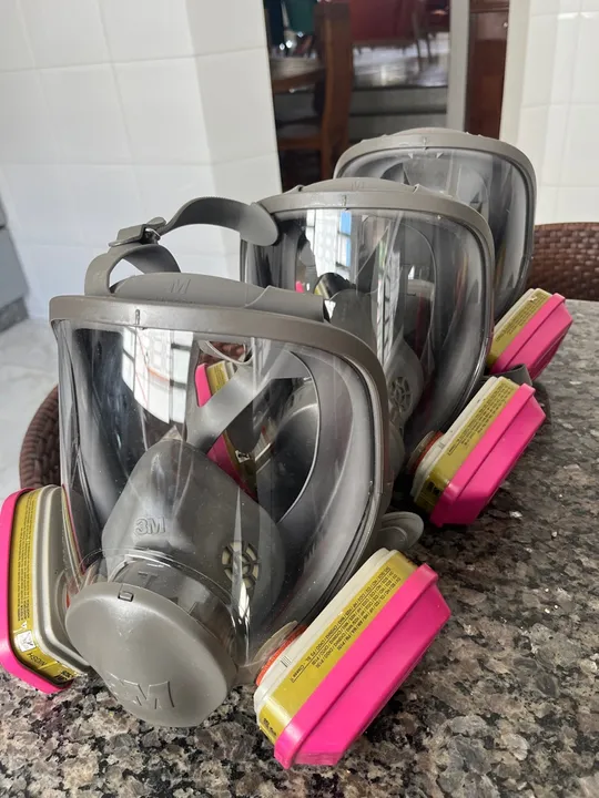 3 Pecas Máscaras de proteção respiratória 3M - Novas