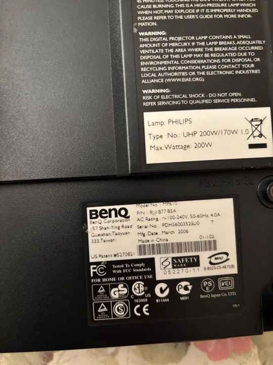 Projetor BENQ MP610 - Foto 2