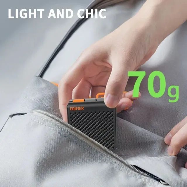 Edifier Mp85 Mini Caixa De Som Preta Bluetooth 5.3 Portátil - Foto 4