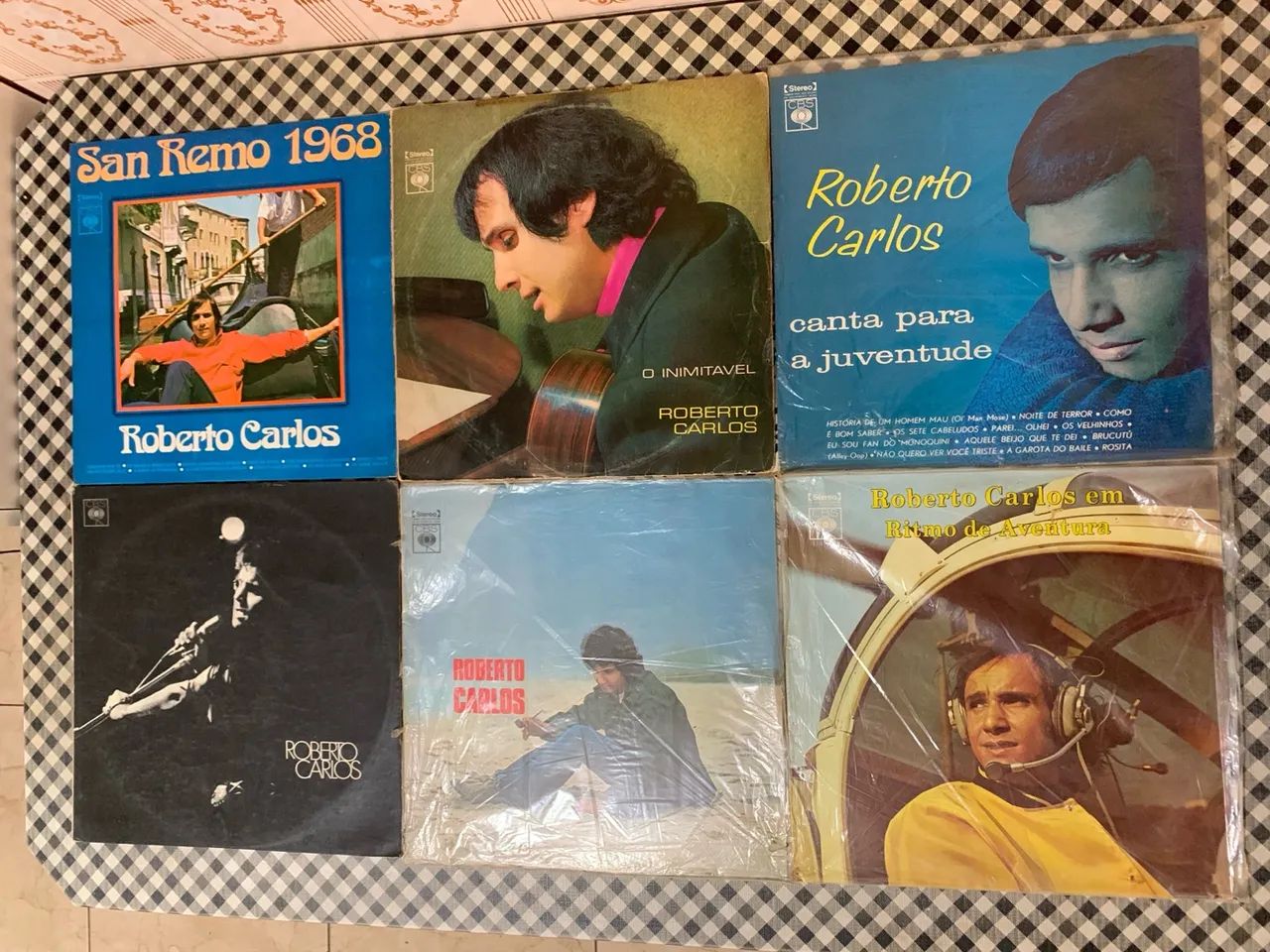 Coleção de discos de vinil do Roberto Carlos