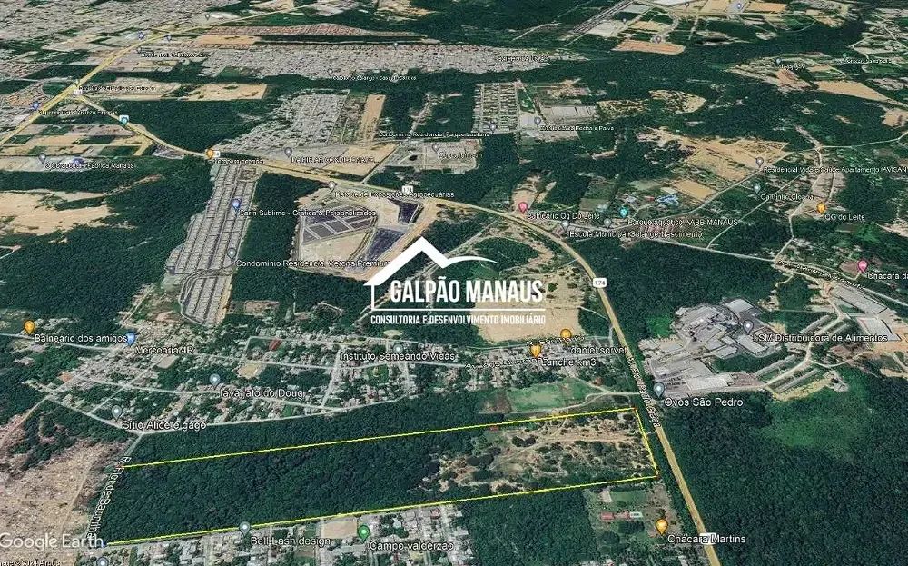 Galpão Manaus - Terreno - 170 mil m²- BR174 - TRV320 - Foto 3
