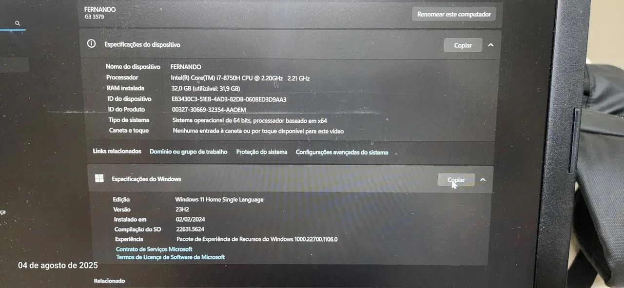 NOTE BOOK DELL G5 - Foto 2