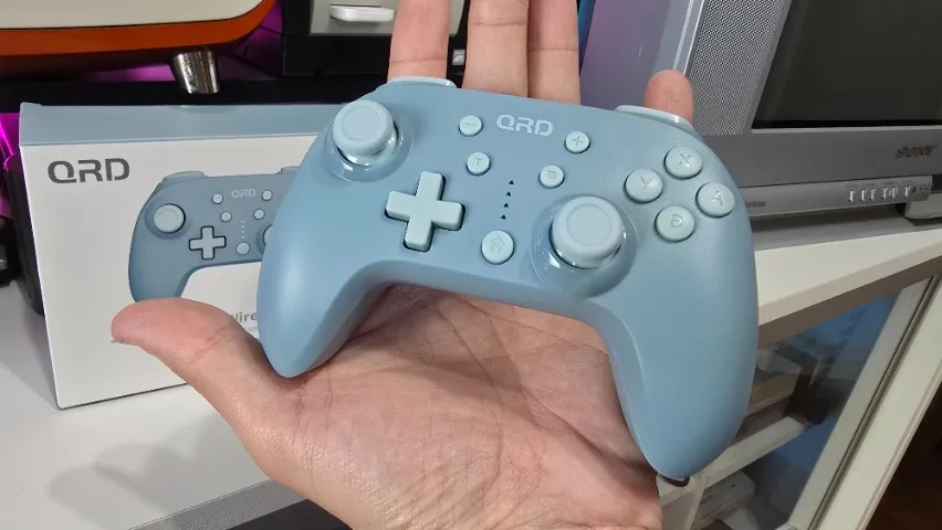 Controle QRD E5 Mini bluetooth pequeno e barato para Nintendo Switch/PC/celular