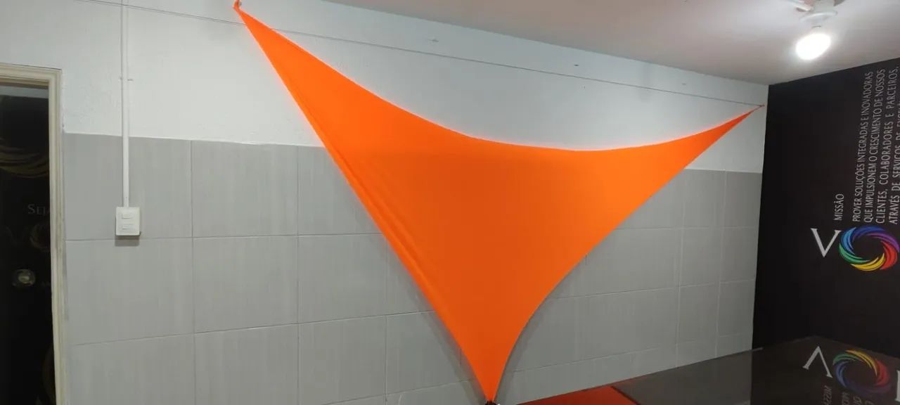 Malha helanquinha triangular para decoração.  - Foto 2