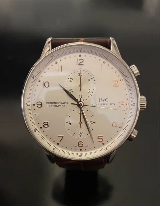 Relógio de pulso analógico chronograph vintage masculino 