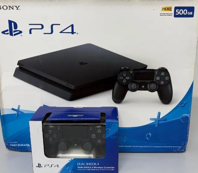 Playstation 4 Slim (NOVO) 500gb com 2 controles 