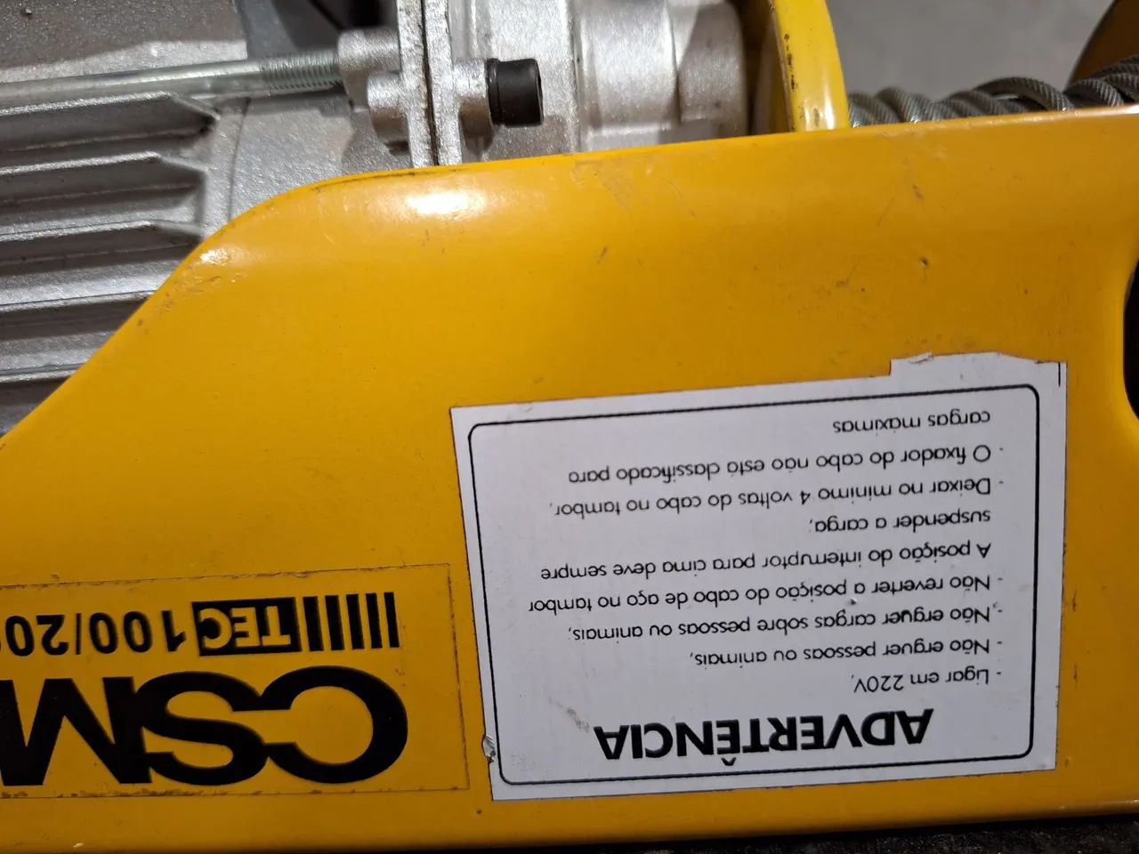 Talha Elétrica 100kg CSM TEC 100/200 - Foto 3