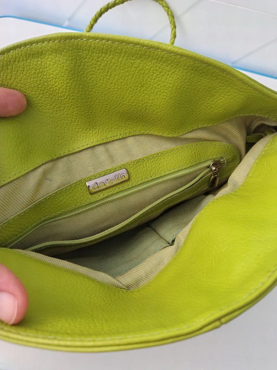 Bolsa de couro legítimo marca Datelli - Foto 4