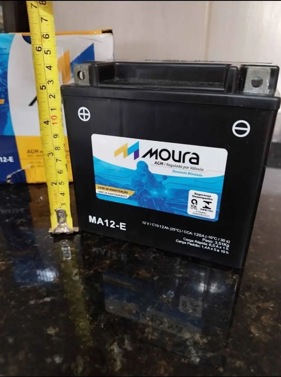 Bateria Moura MA12-E AGM 12V 12Ah - Foto 5