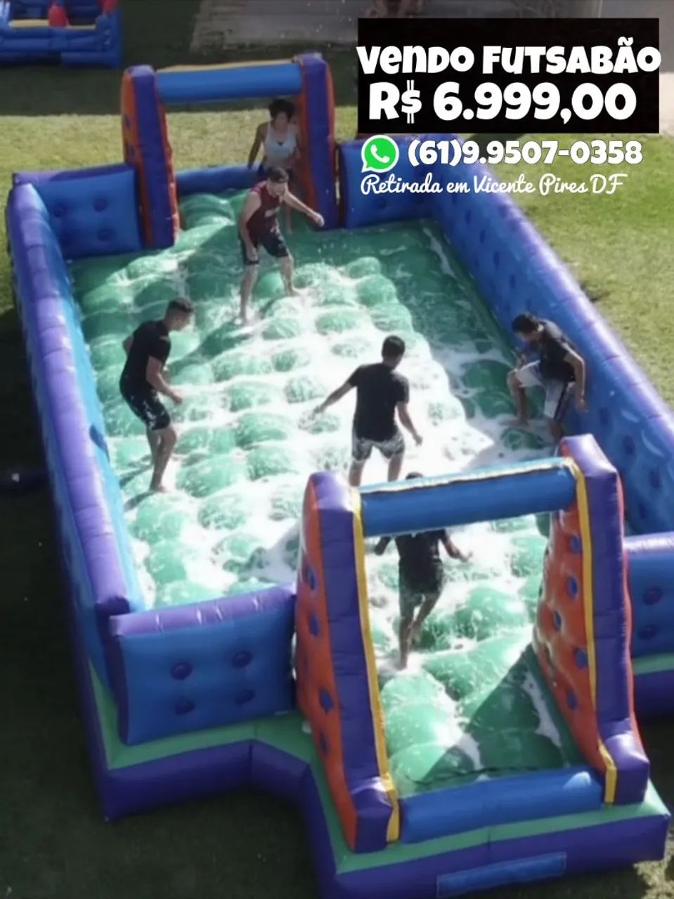 Vendo Futebol de Sabão 10x5 com motor