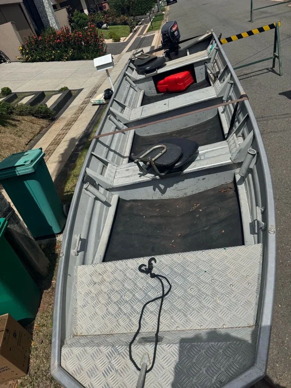 Canoa 5 metros calaça de alumínio - Foto 11