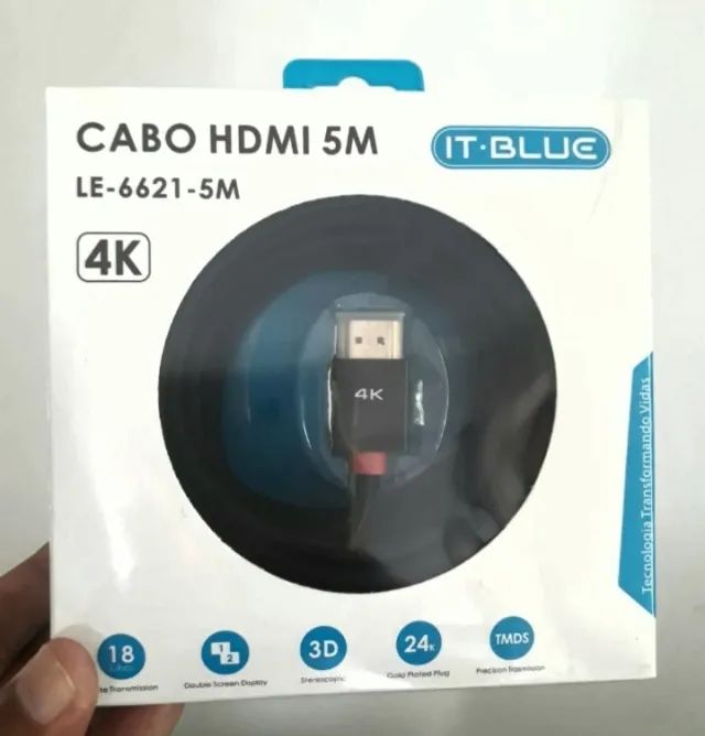 Cabo de HDMI full HD 4K 