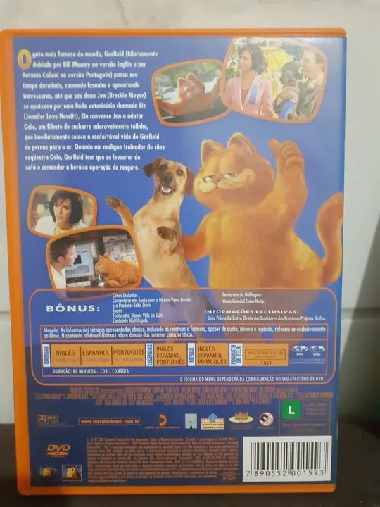 DVD'S GARFIELD O FILME - 1 E 2 - Foto 2