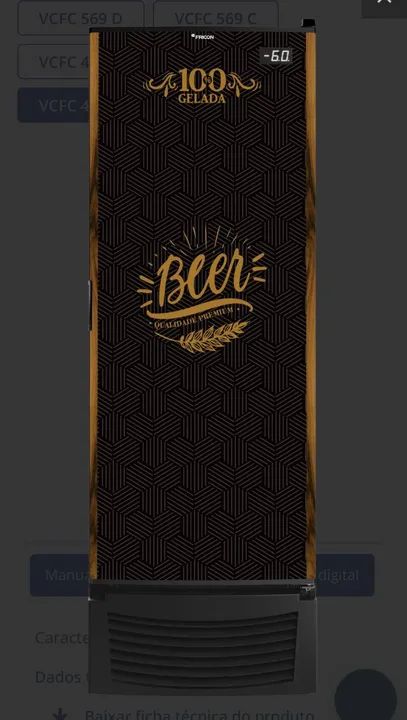 Cervejeira comercial - com 2 anos de garantia - marca fricon - capacidade 433 litros  - Foto 2