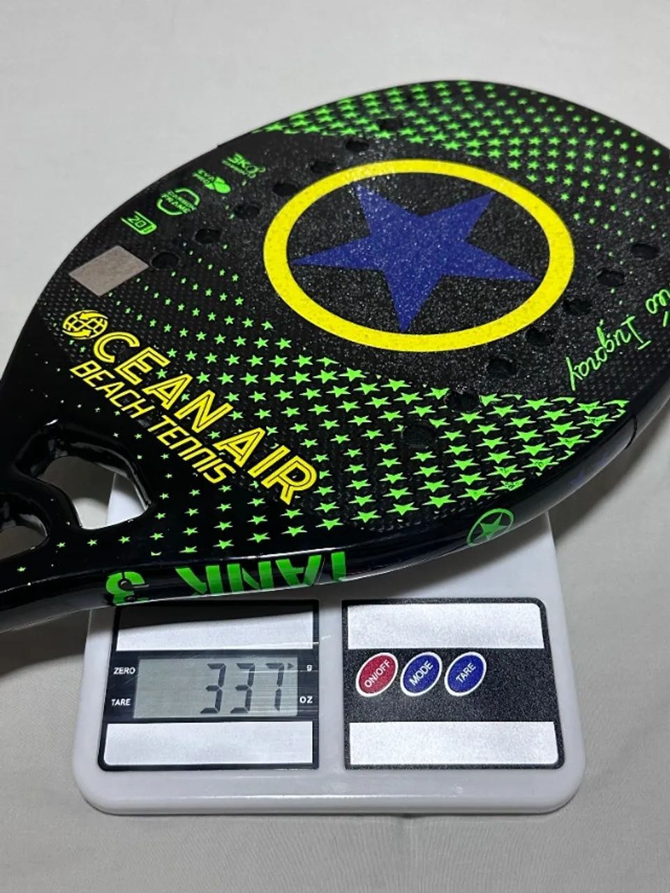 キャッシュトレイ　海　波 Raquete Beach Tennis Ocean Air Tank 3 Carbono 3K Case Original