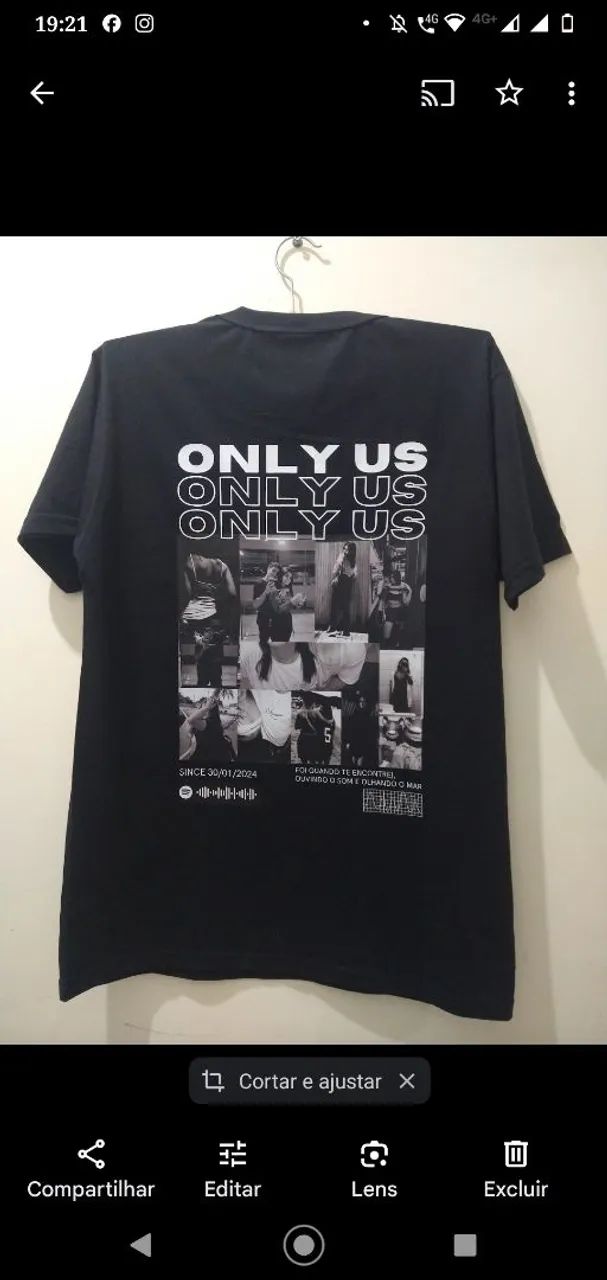 Camiseta Namorados Preta - Foto 4