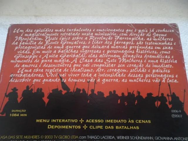 DVD Box A Casa Das Sete Mulheres 5 discos box nacional e original - Foto 3