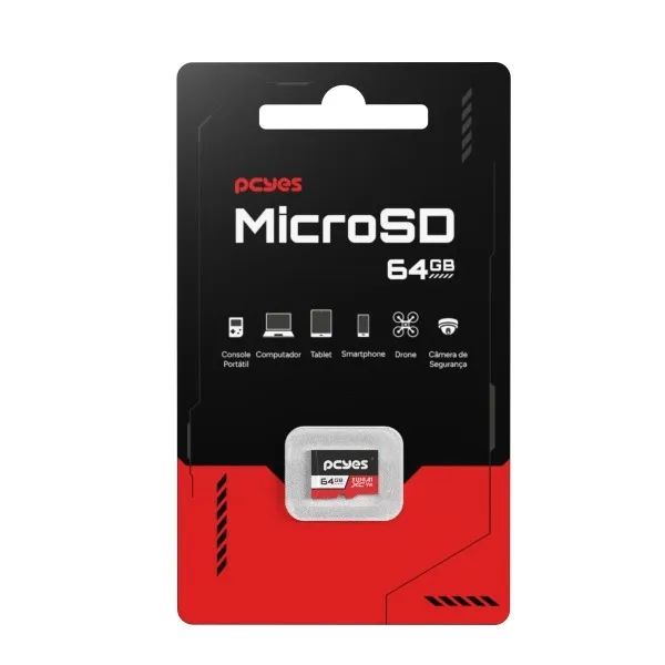 Cartão De Memória Pcyes Micro Sd 64Gb C10 U3 V30 010149 - Foto 2