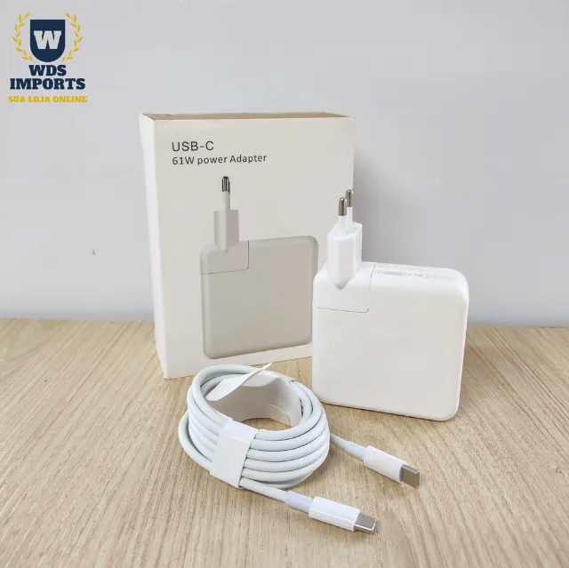 Fonte Carregador Compatível Macbook Pro 61w Usb Tipo C
