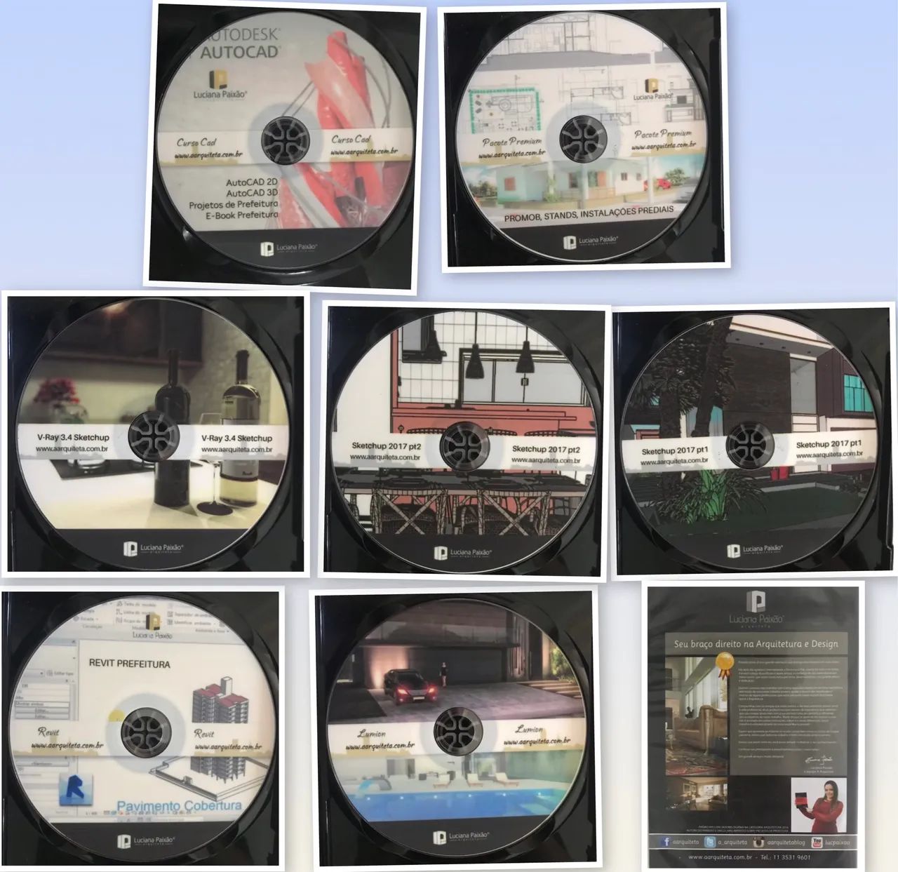 DVDs Auto Cad e outros 64684300805763120