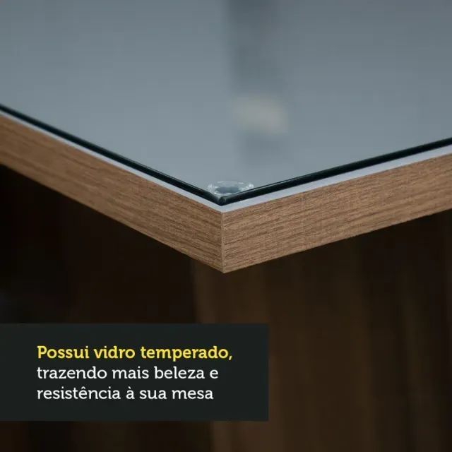 Mesa De Jantar 0.90mx0.90m Com 4 Cadeiras - Foto 4
