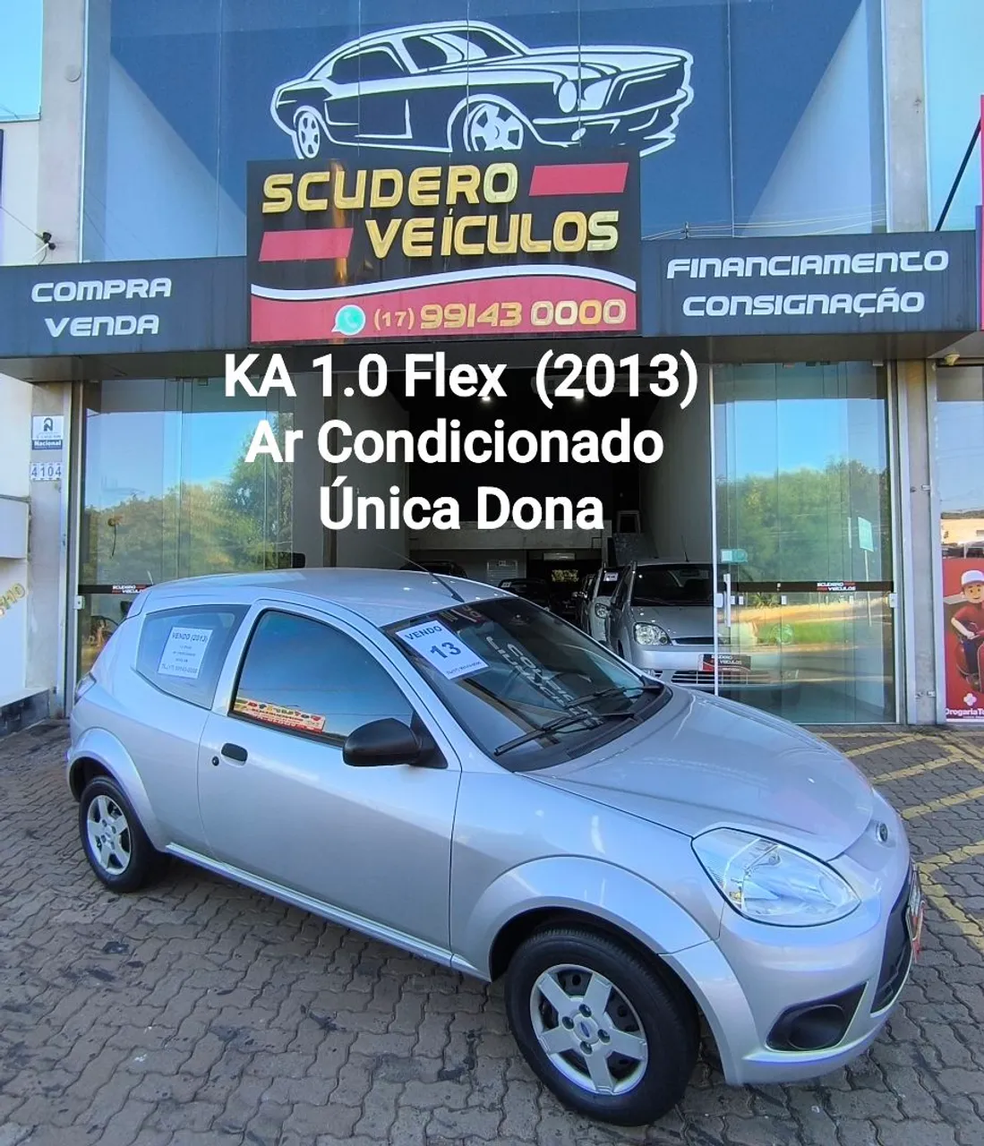 KA 1.0 Flex (2013) Ar Condicionado (Única Dona)