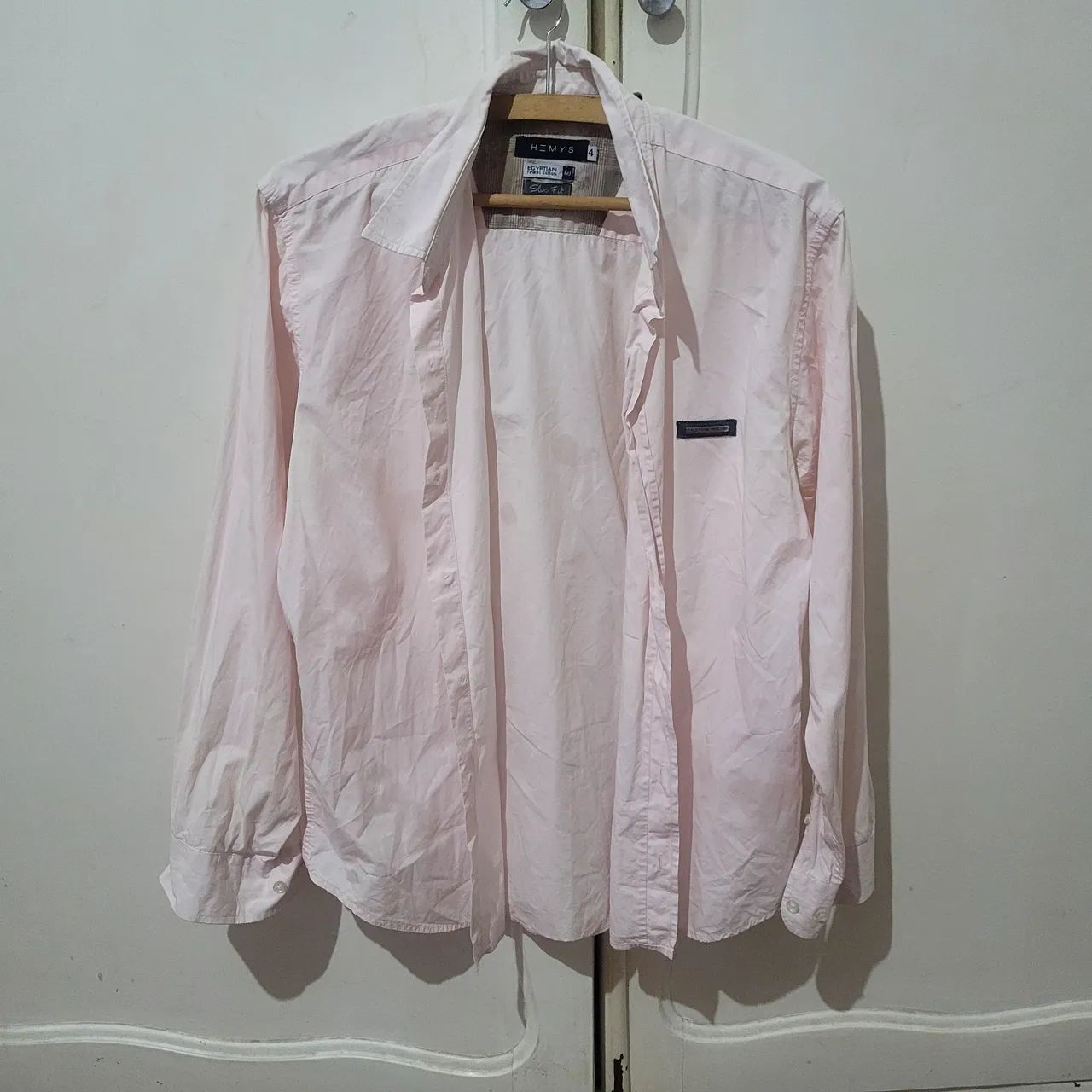 Camisa rosa claro, Hemys,  tam 4