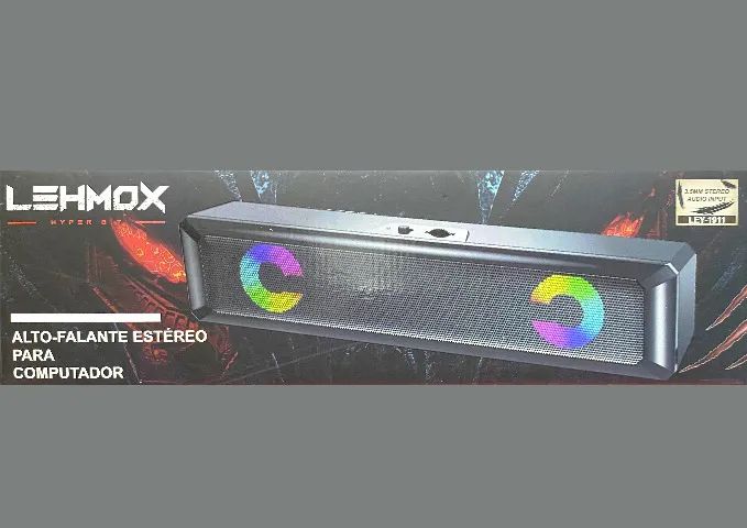 Alto Falante Estéreo Para Computador Soundbar Lehmox Ley-1911 - Foto 4