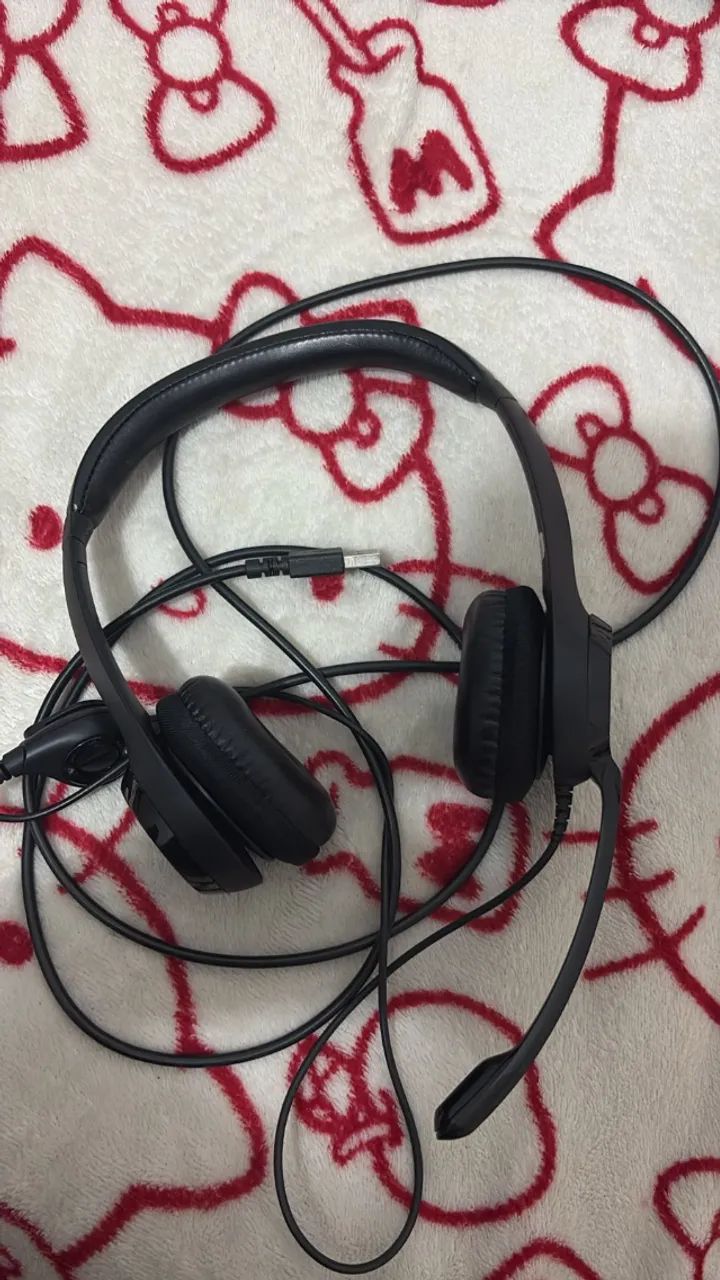 Headset com fio USB Logitech H390 - Preto