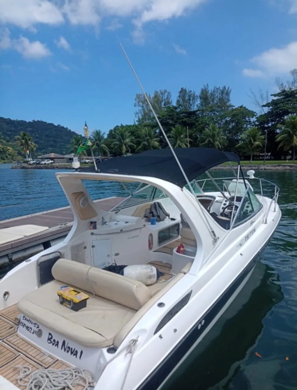 LANCHA TRITON 27.5 2014 DIESEL QSD 2.8  220 HPS (ACEITA CARRO COMO PARTE DE PAGAMENTO) - Foto 2