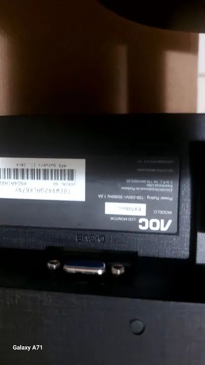 Monitor AOC -20 pol Tela LCD - 60Hz - Foto 3