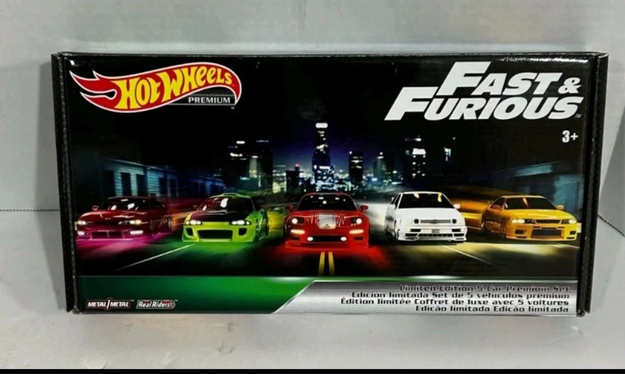 Hot Wheels Velozes e Furiosos Original Edição Limitada Premium Conjunto (Novo)