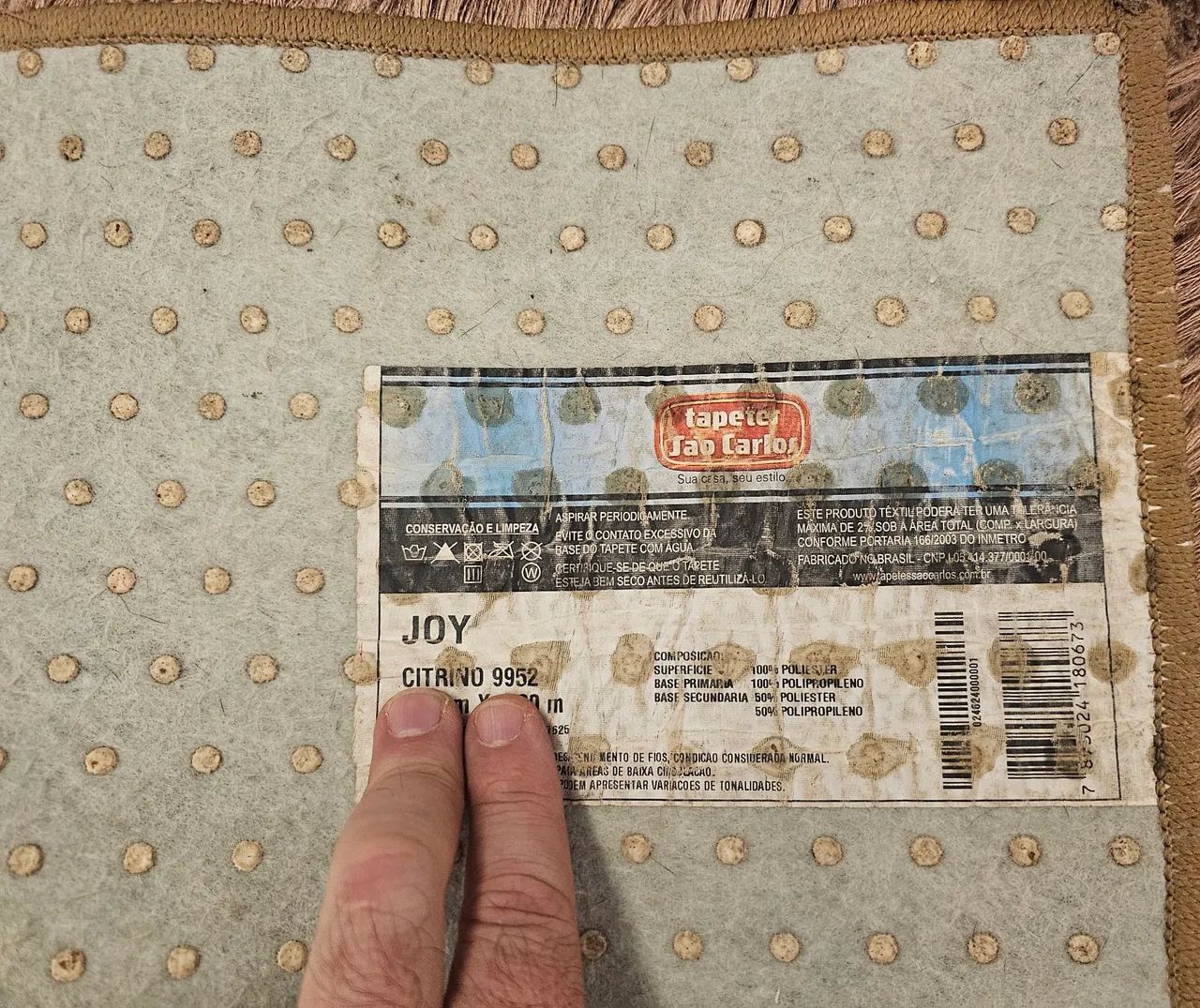Tapete São Carlos - Joy Citrino - 2,00 X 3,00 mts - Foto 4