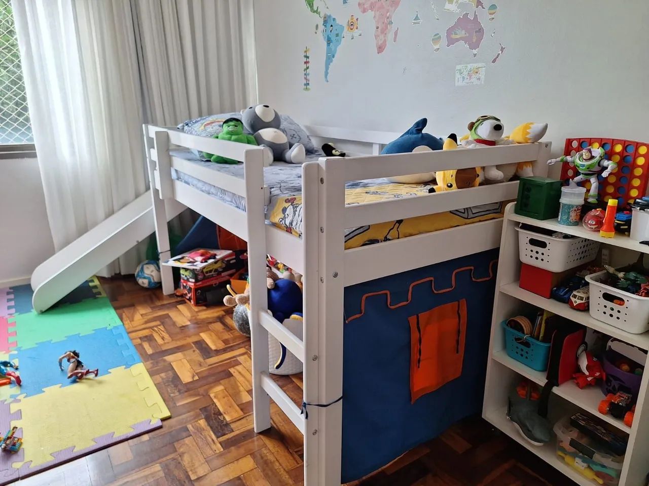 Cama infantil com escorregador (sem colchão) - Foto 5