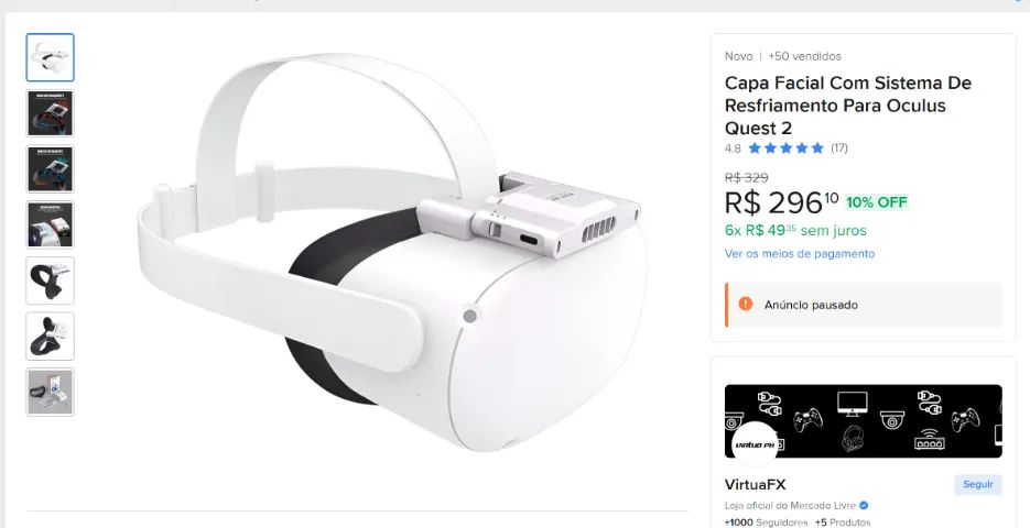 Meta Quest 2 - Consoles de Vídeo Game - Vila Haro, Sorocaba