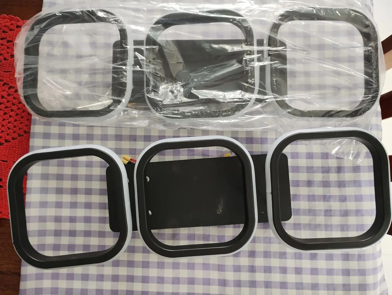 Kit de 2 Luminárias retangular LED para Teto