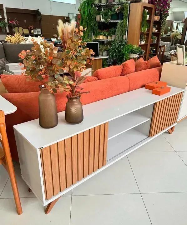 Rack Manaus Off White/Cinamono 2,00m   Pronta Entrega! - Foto 3