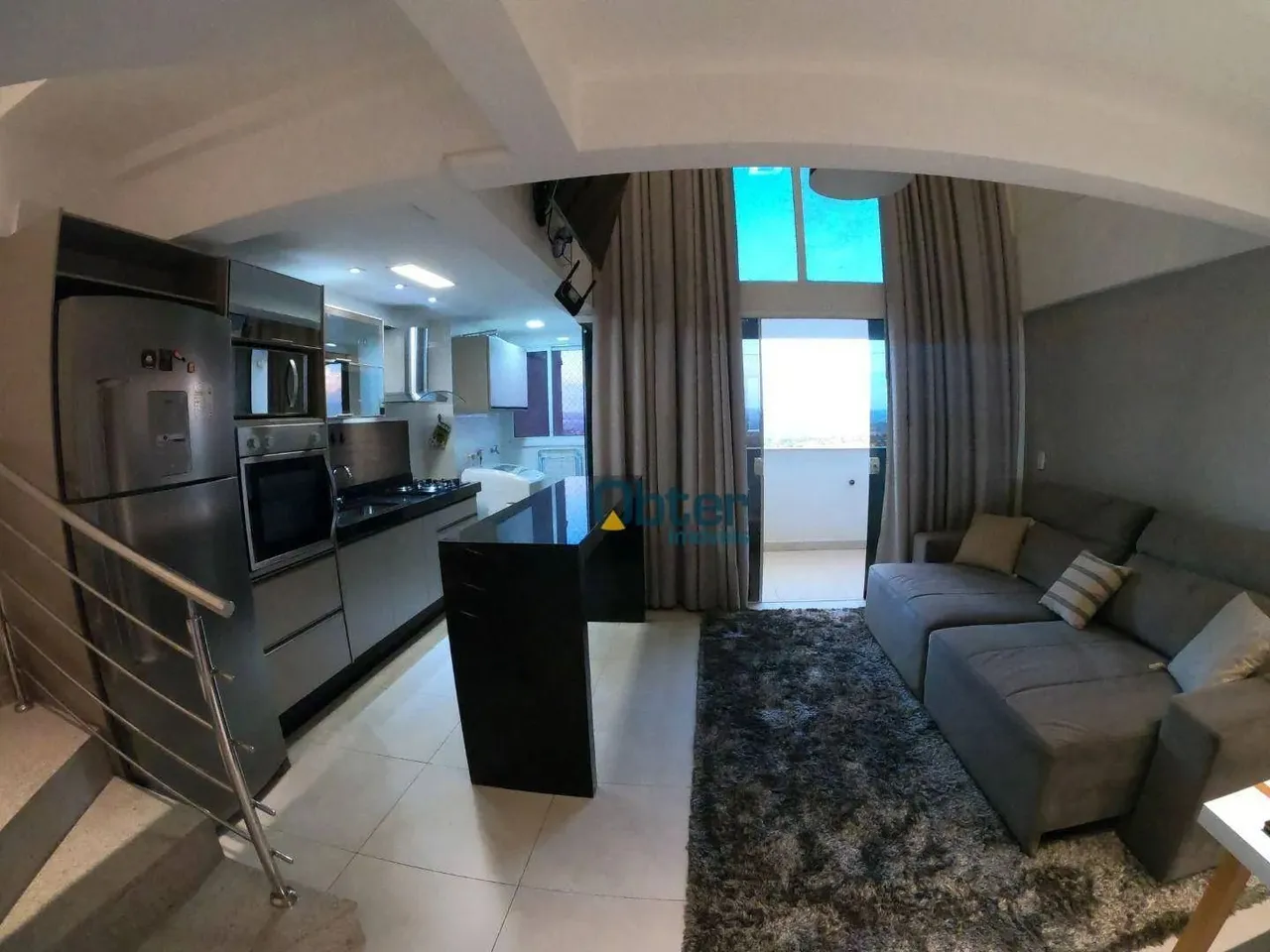 Apartamento Duplex com 1 dormitório para alugar, 55 m² por R$ 3.990,00/mês - Park Lozandes
