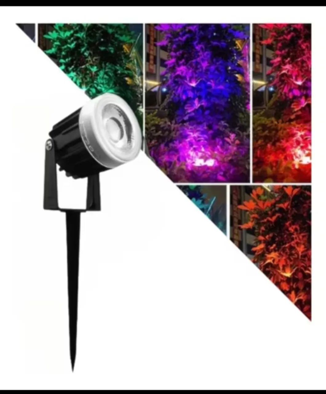 Refletor LED RGB para Jardim e Exterior