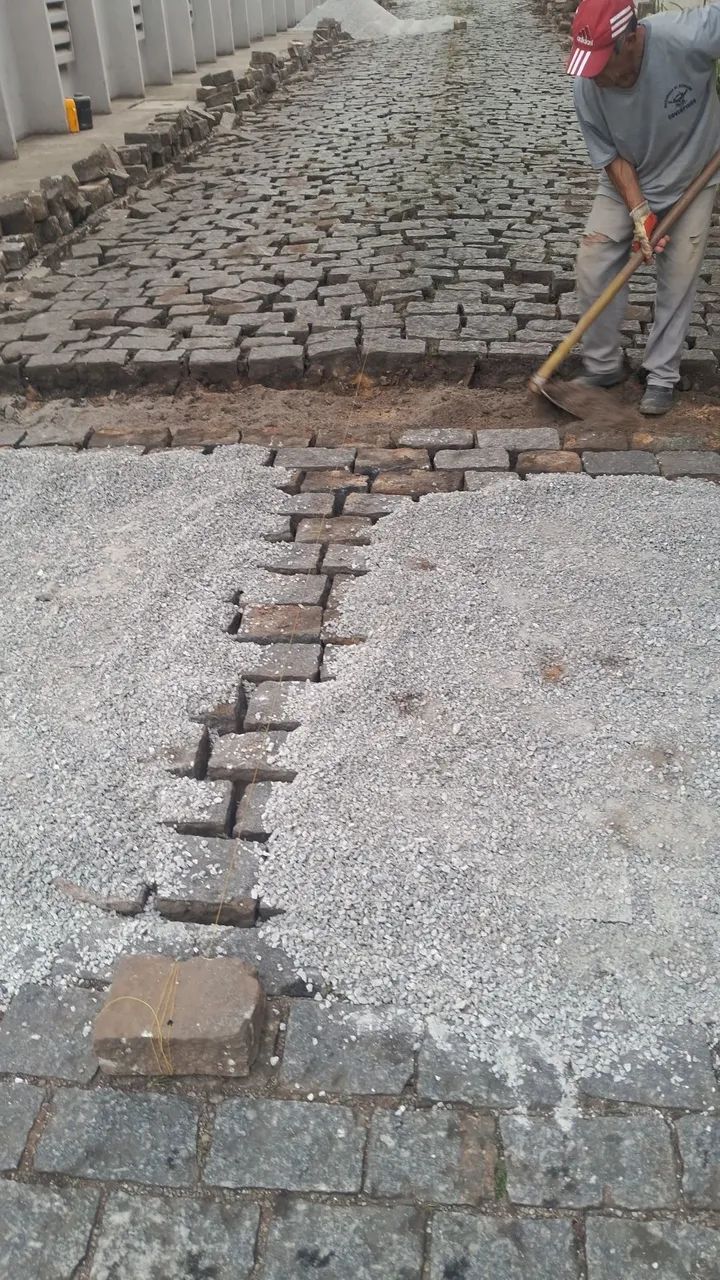 Reassentamento paralelepipedos reforma de paralelepipedos 