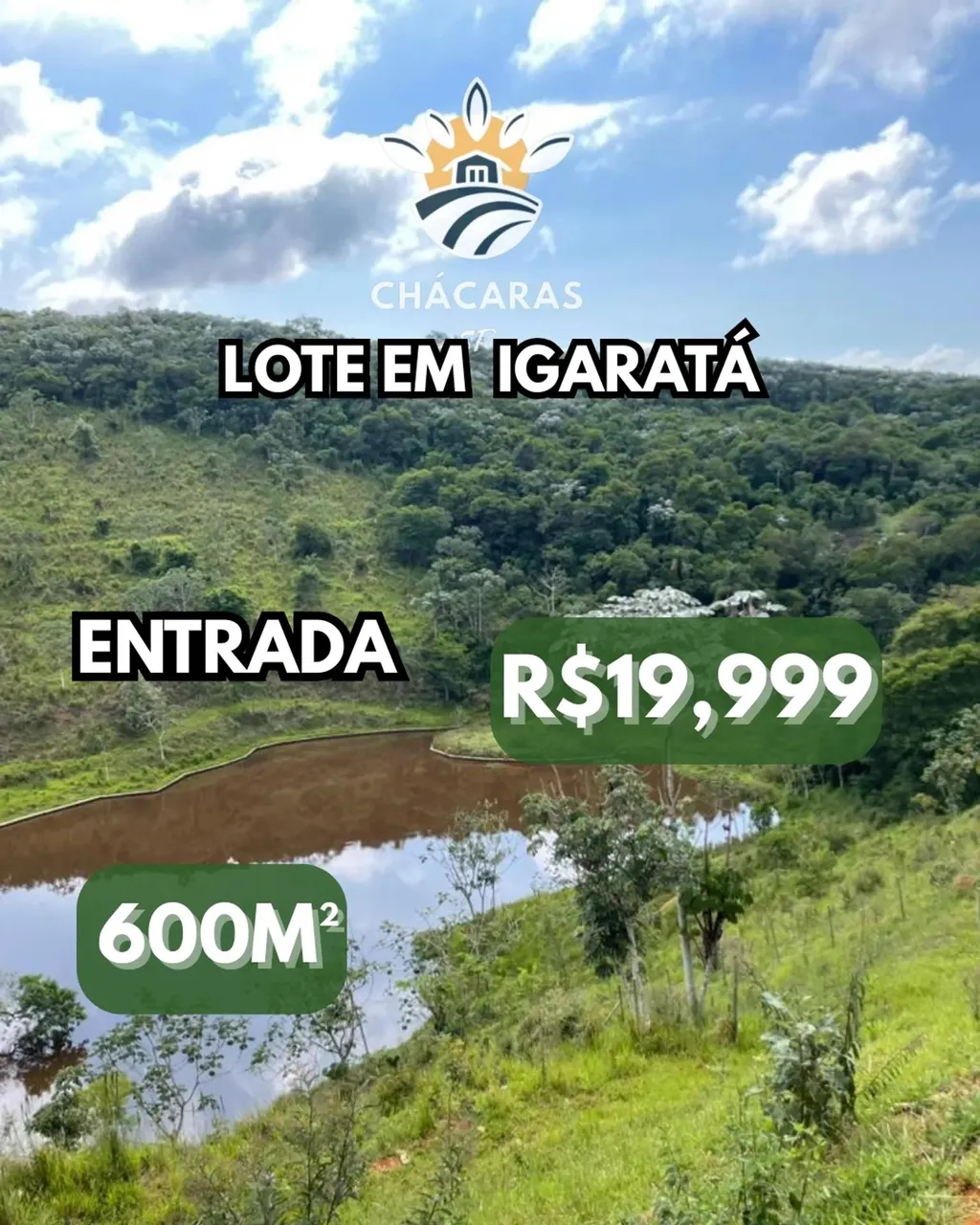 Imóveis disponíveis para venda a partir de 600 metros quadrados em Recanto das Águas, Igar