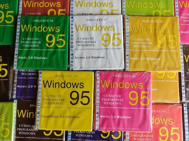 Coleção Windows 95 - 30 Disquetes Lacrados Coleção Completa do Curso de Programação - Foto 2
