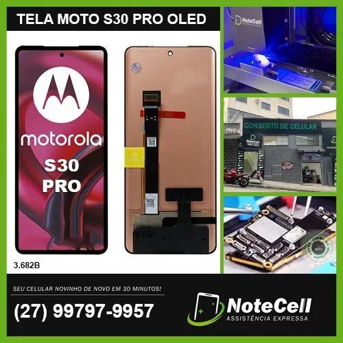 Tela Display Para Motorola Moto S30 Pro oled 3.682B - Instalação Expressa