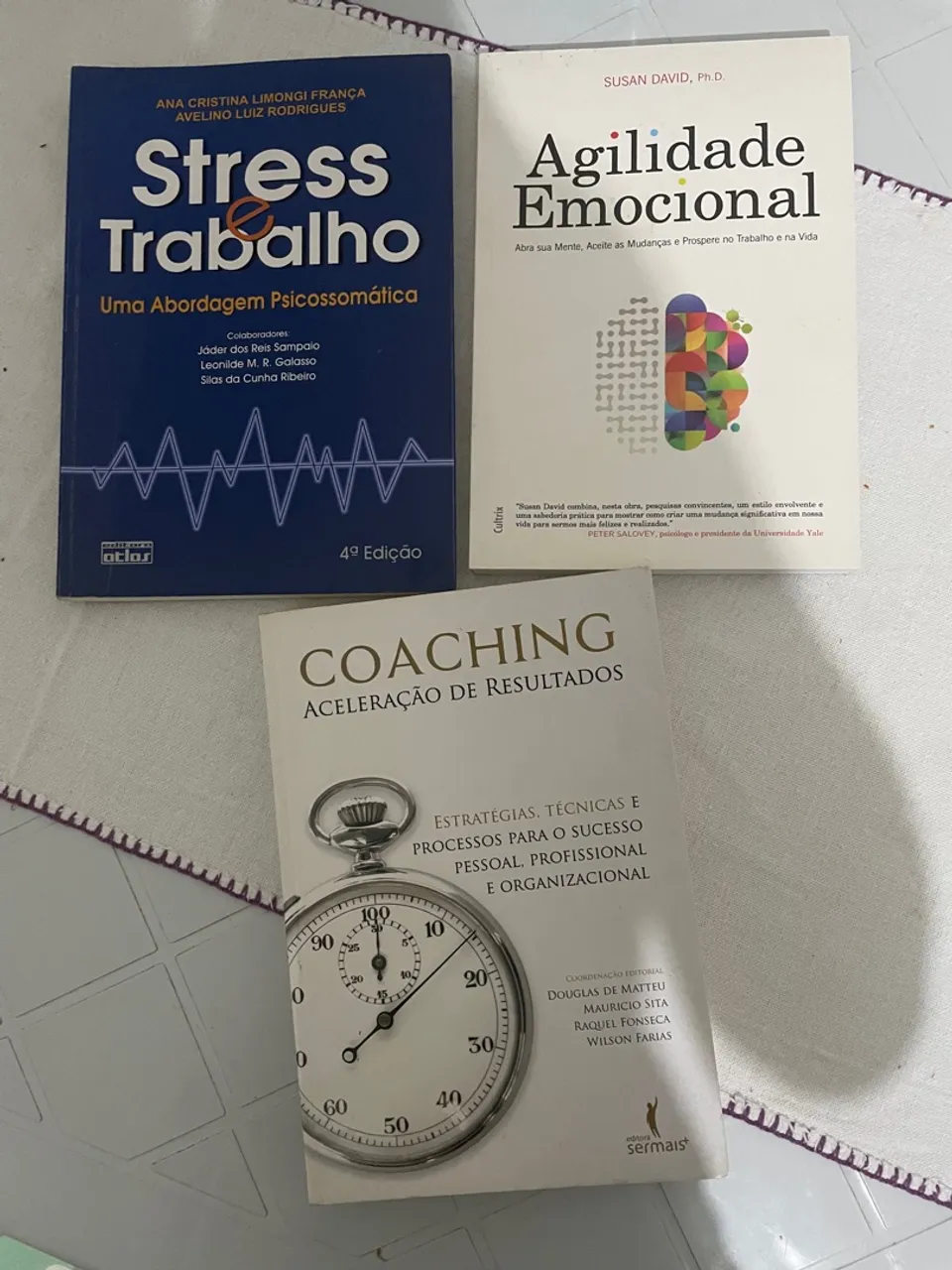Livros: Stress no Trabalho, Agilidade Emocional e Coaching